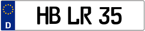 Trailer License Plate